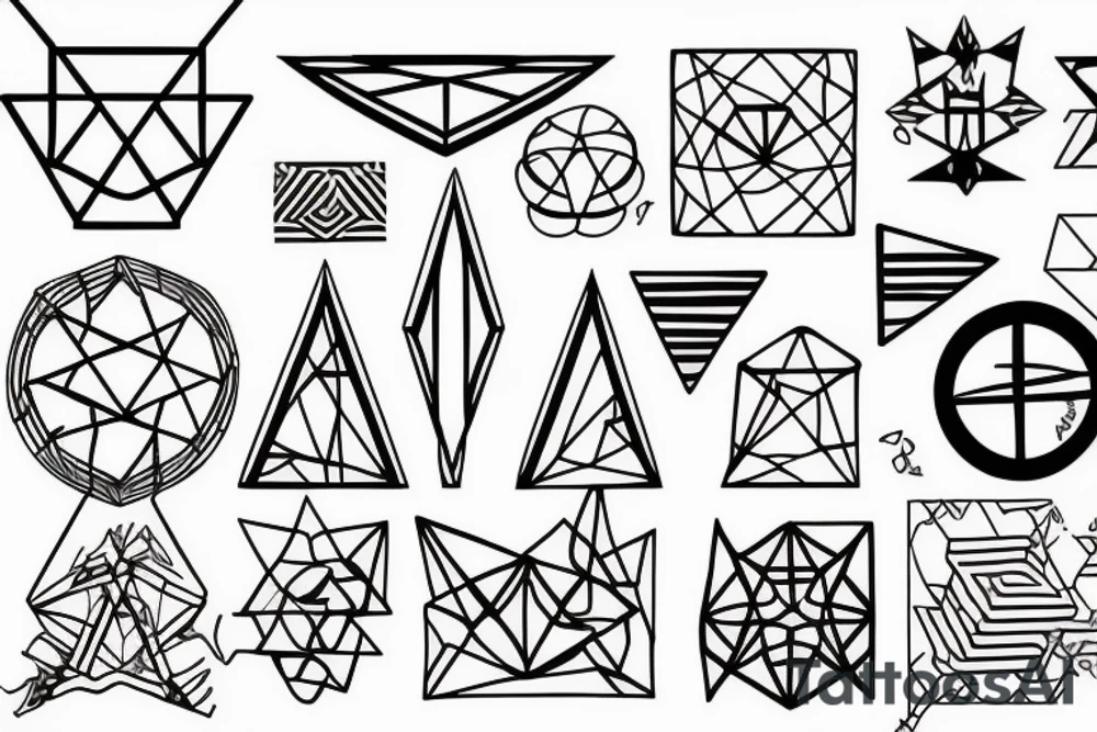 Geometric tattoo idea