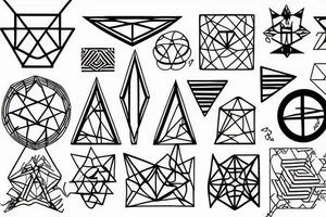 Geometric tattoo idea