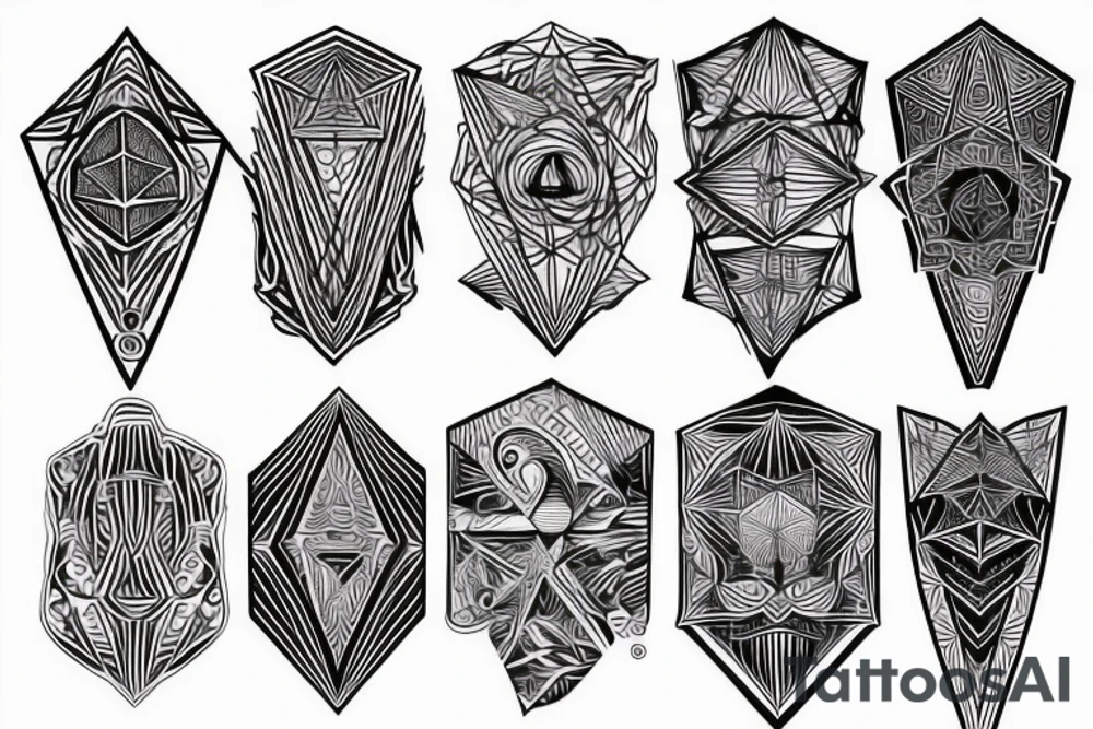 Geometric tattoo idea
