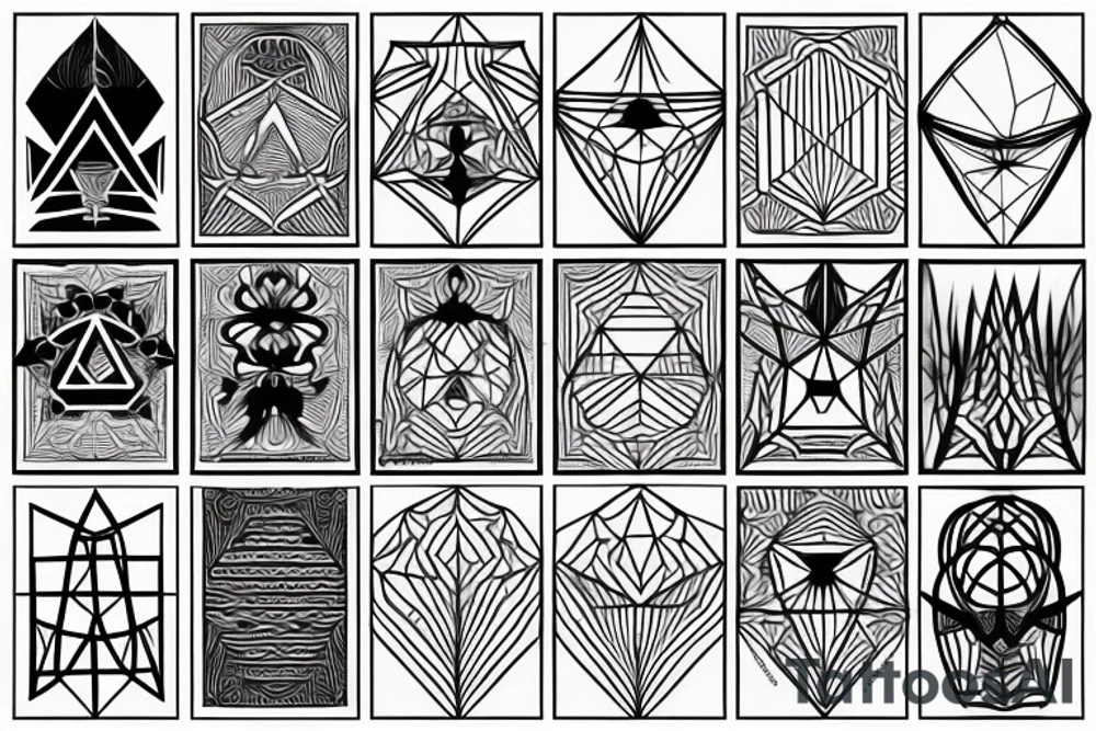Geometric tattoo idea