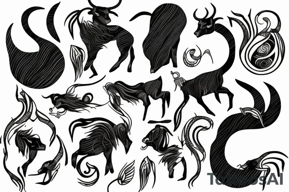 capricorn tattoo idea
