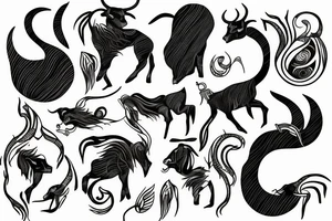 capricorn tattoo idea
