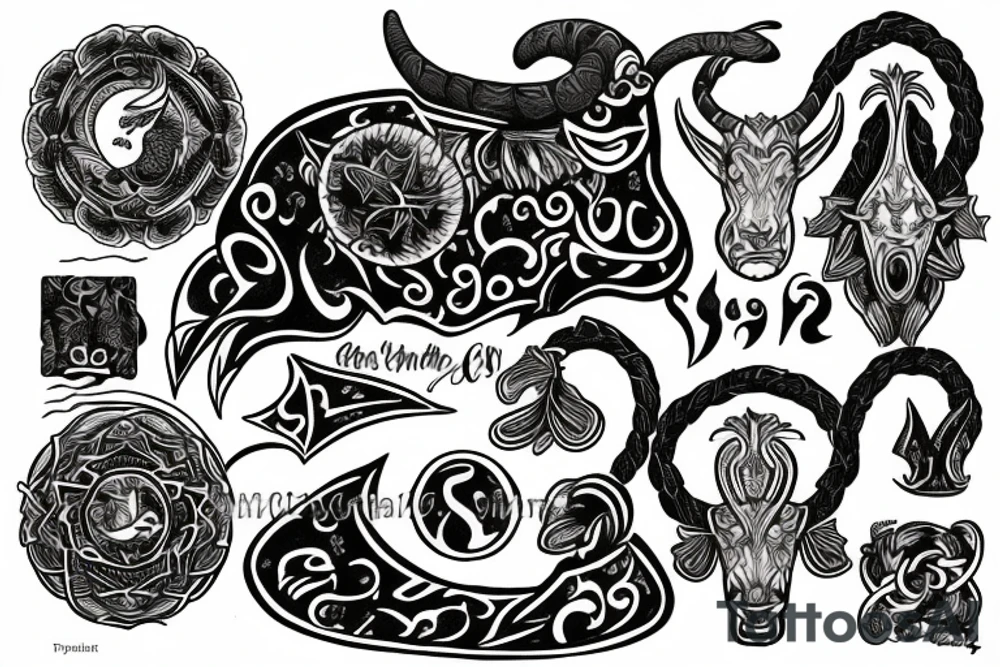 capricorn tattoo idea