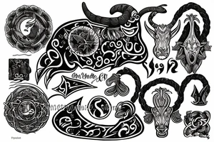 capricorn tattoo idea