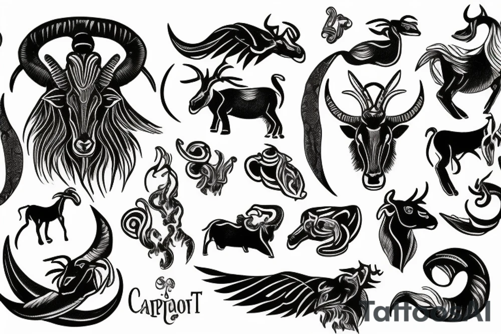 capricorn tattoo idea
