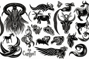 capricorn tattoo idea