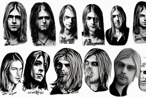 Kurt cobain with shotgun tattoo idea