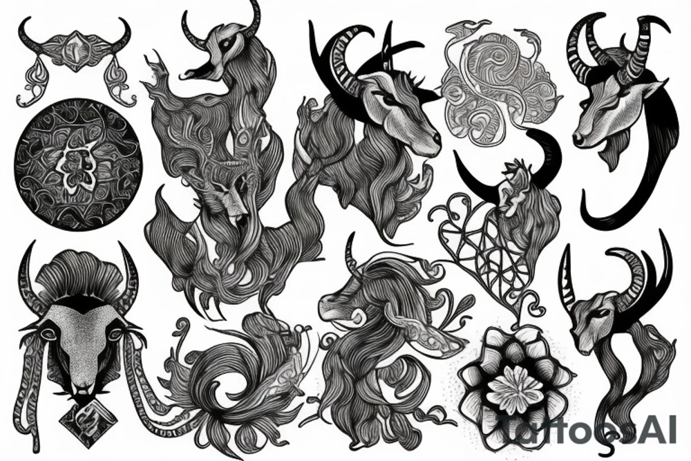 capricorn tattoo idea