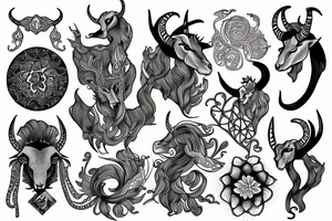 capricorn tattoo idea