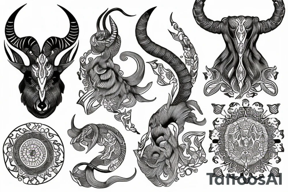 capricorn tattoo idea
