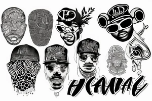 hip hop tattoo idea