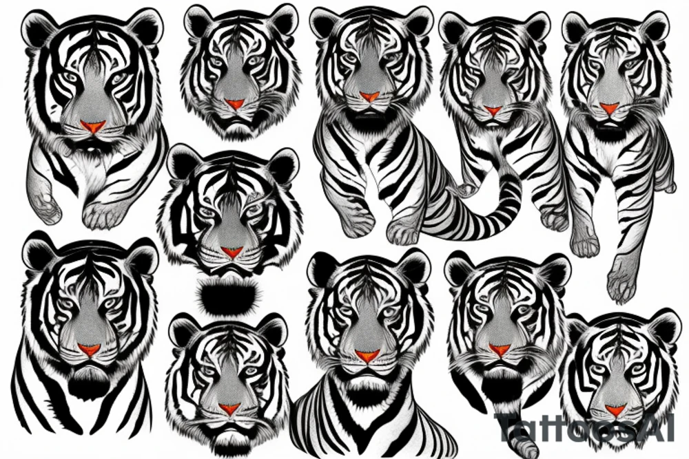 hip hop tiger tattoo idea
