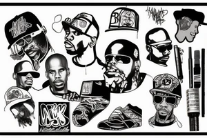 DMX hip hop tattoo idea