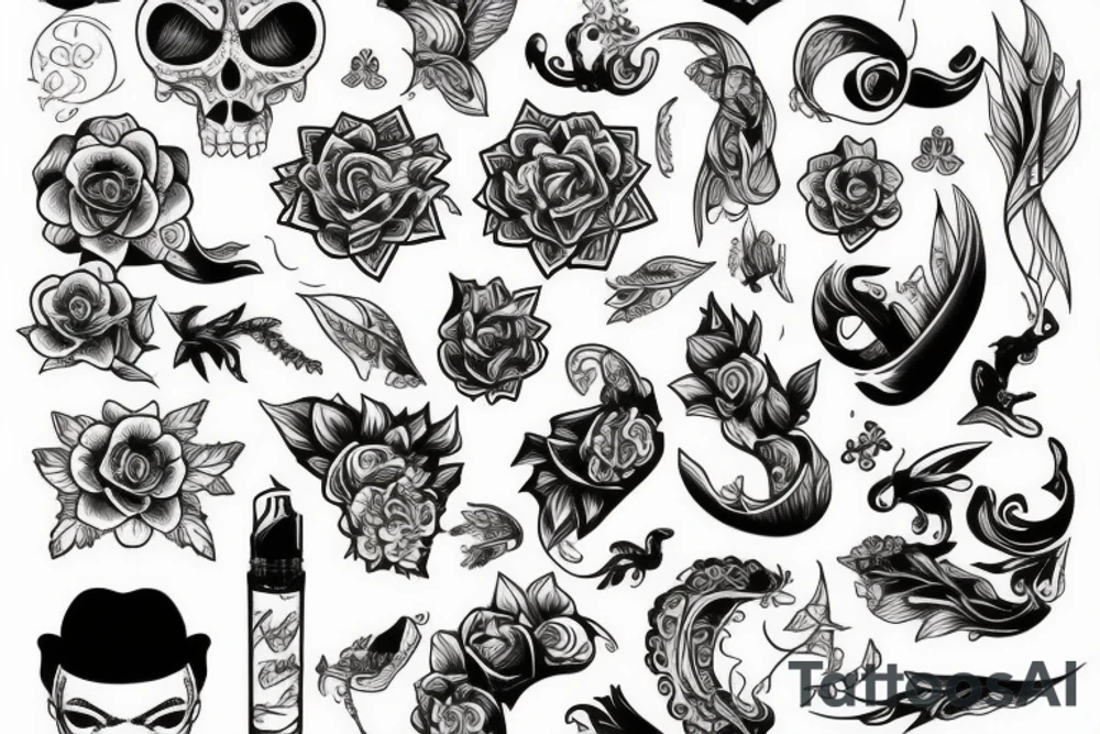 Сакура, кунаи tattoo idea