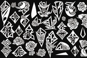 sakura, kunai tattoo idea