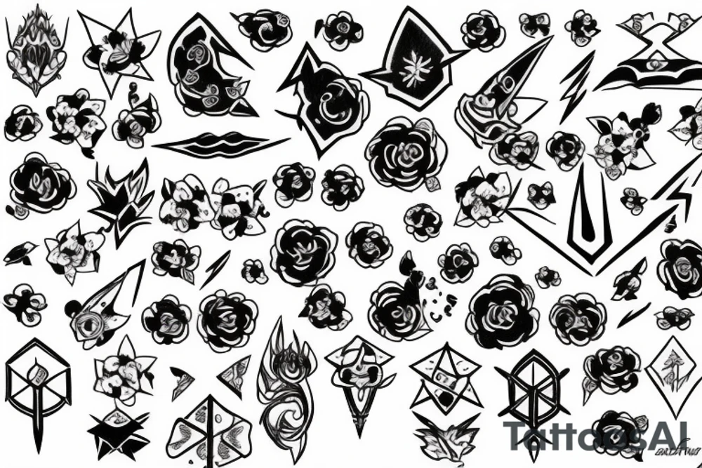 sakura, kunai tattoo idea