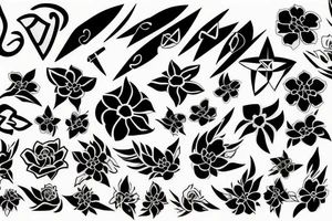 sakura, kunai tattoo idea