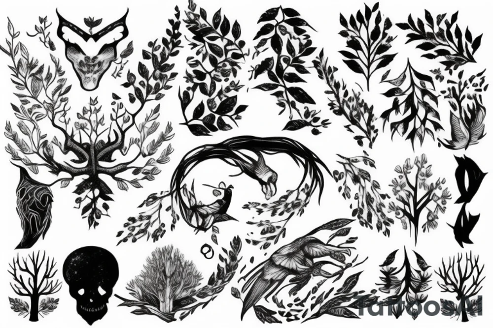 Forest tattoo idea