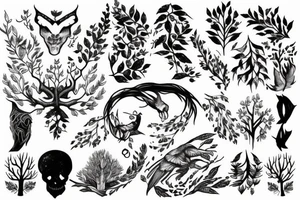 Forest tattoo idea