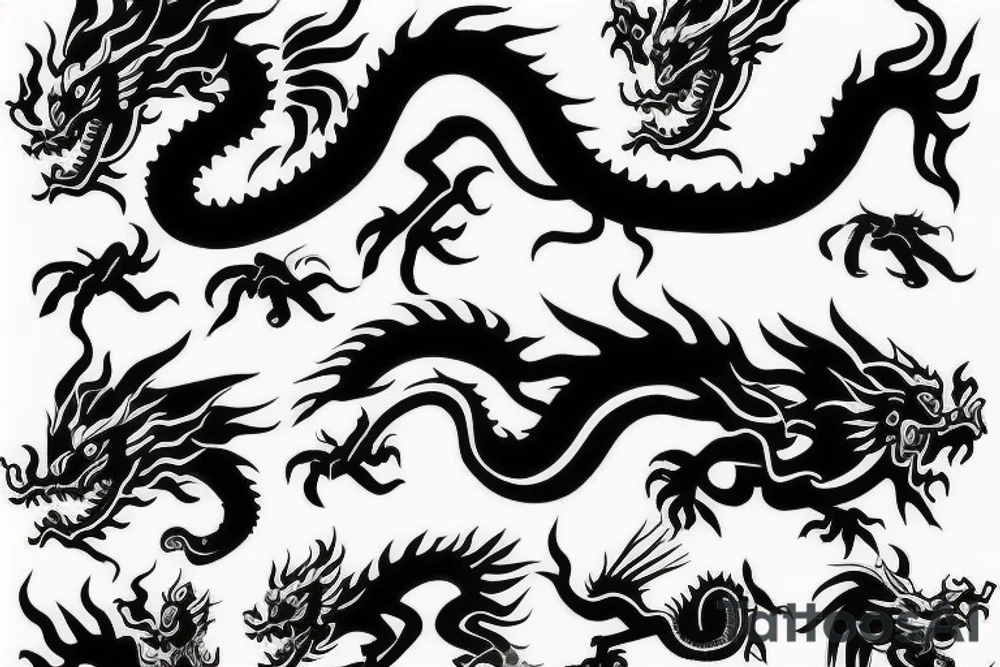chinese dragon tattoo idea
