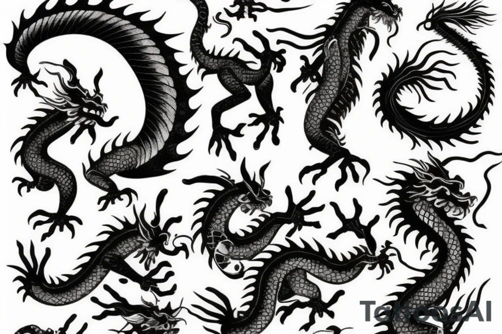 chinese dragon tattoo idea