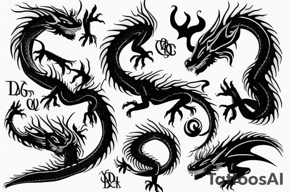 dragon tattoo idea