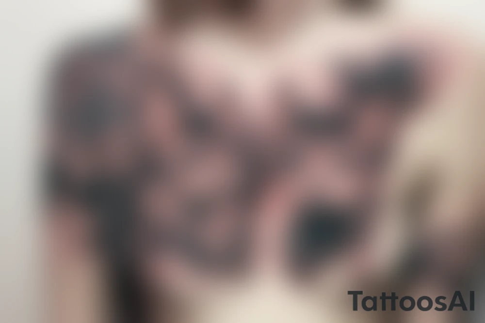 Beautiful ginger cat sit on bed tattoo idea