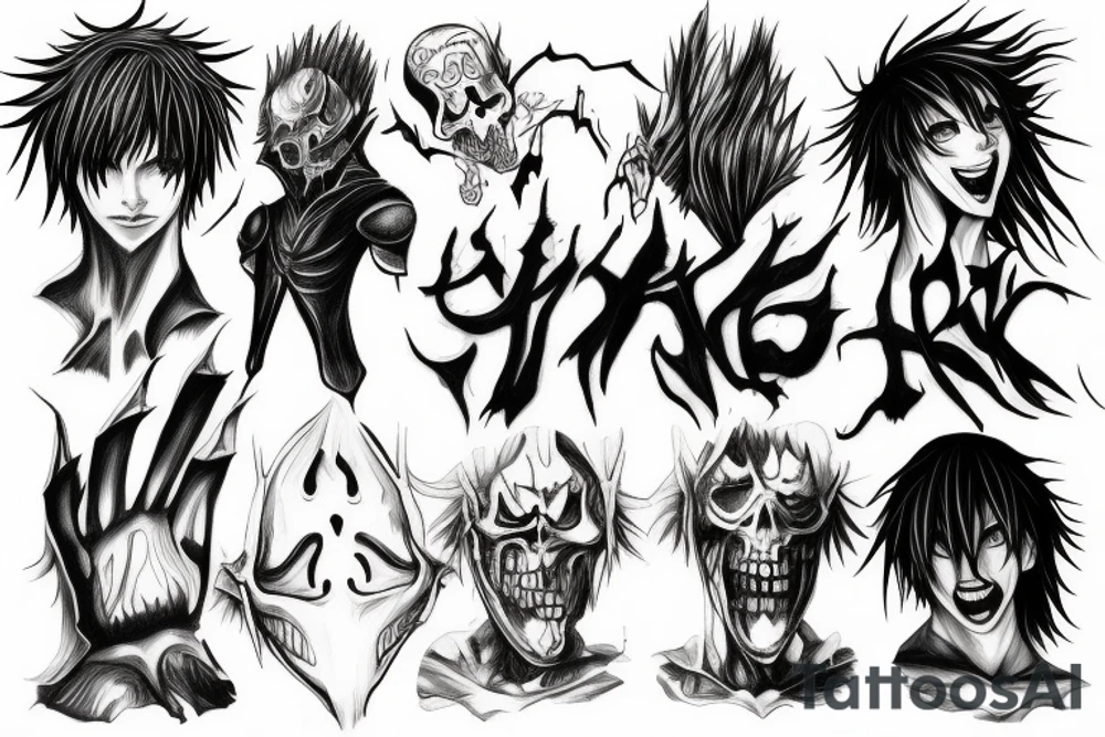 Ruck god of the death from anime death note tattoo idea