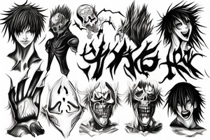 Ruck god of the death from anime death note tattoo idea