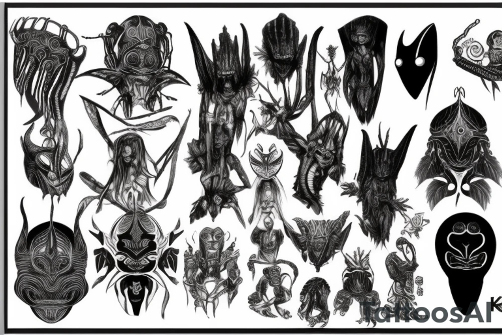 black alien project tattoo idea