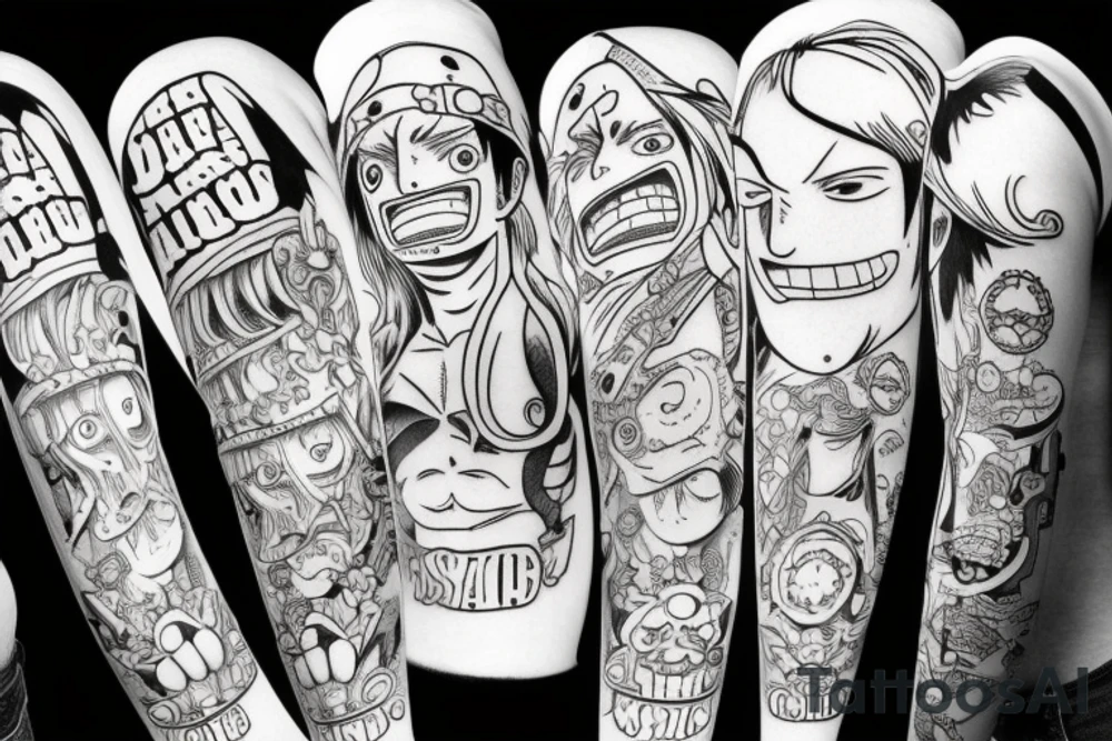 one piece tattoo idea