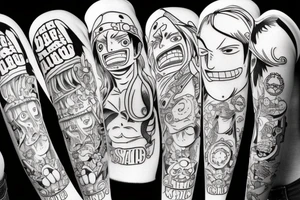 one piece tattoo idea