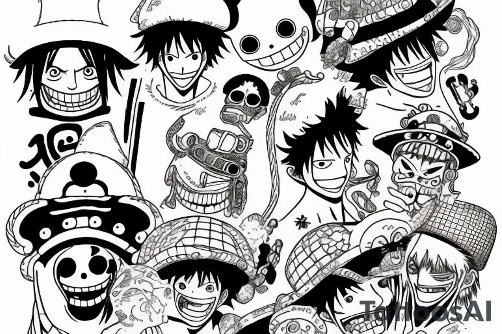 one piece tattoo idea