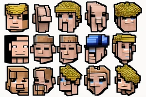 Trump minecraft skin tattoo idea