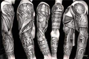 Full plate arm paladin tattoo idea