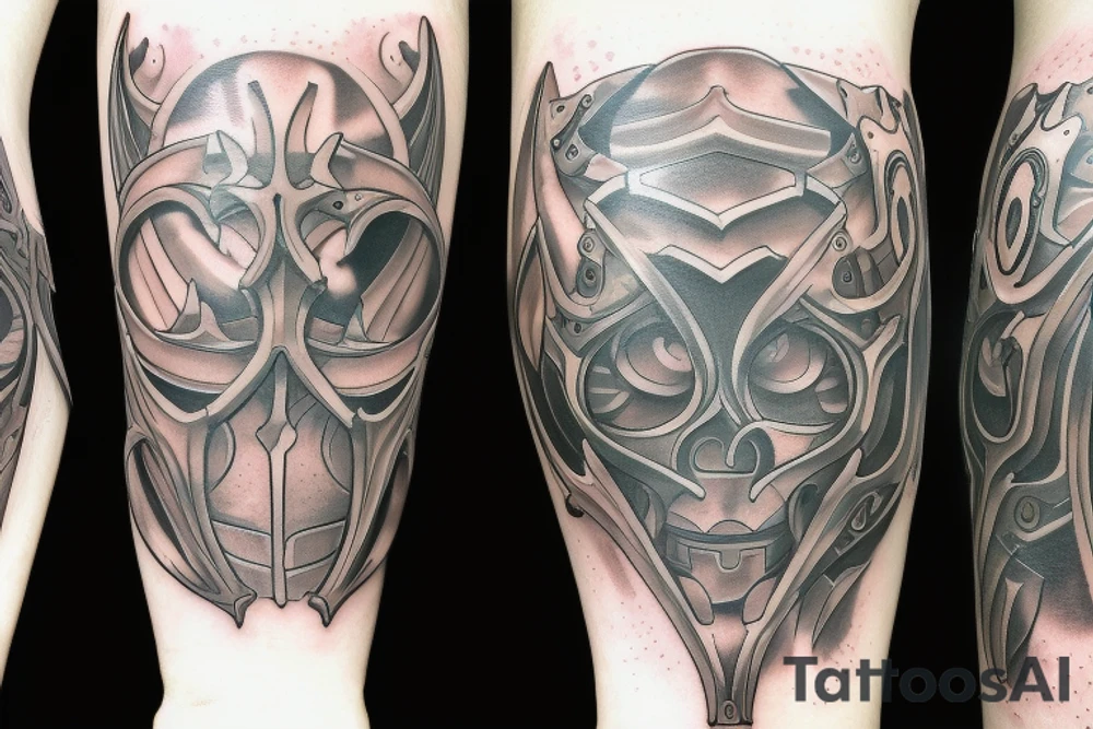 Full plate arm paladin tattoo idea