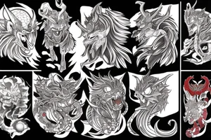 Anime dgaron tattoo idea