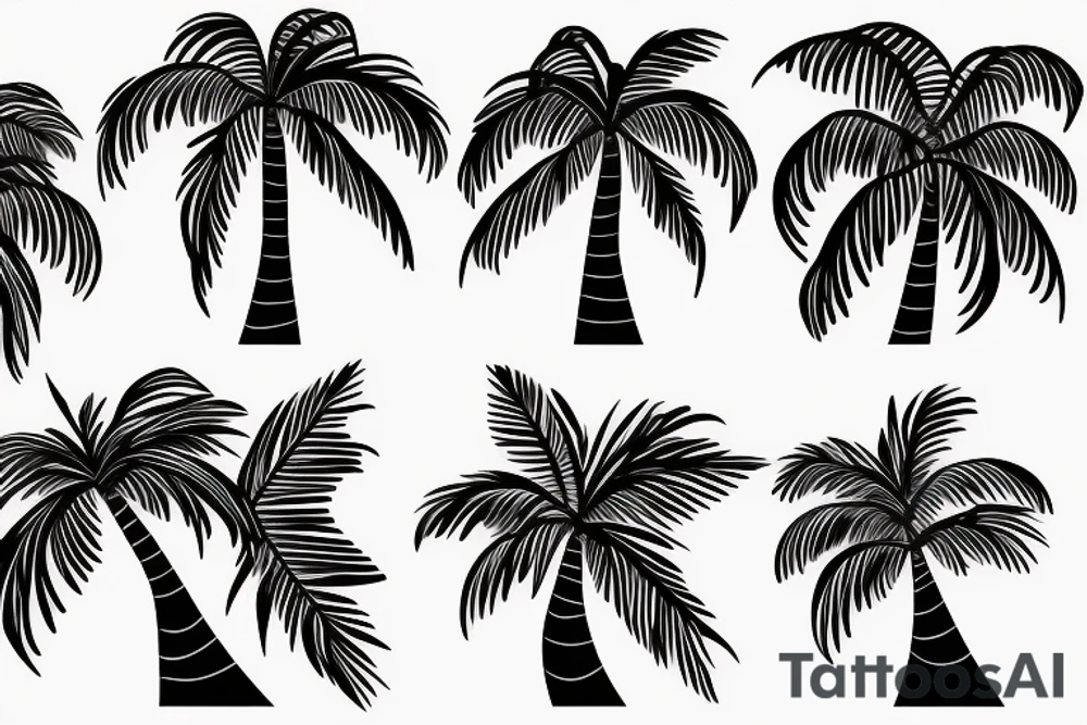 palm tree tattoo idea