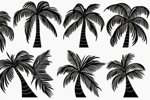 palm tree tattoo idea