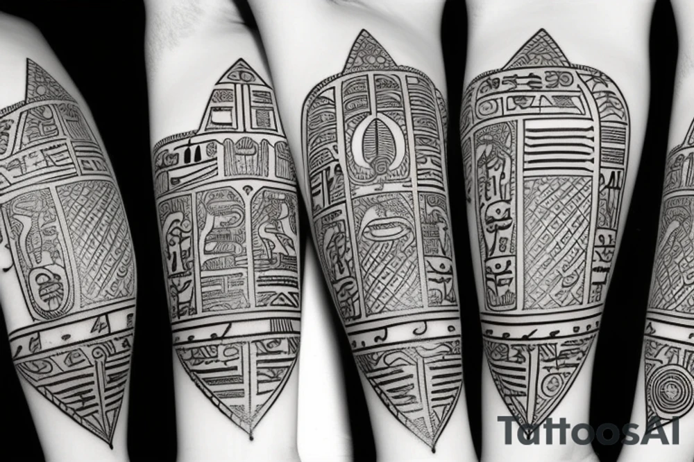 indian hieroglyphs tattoo idea