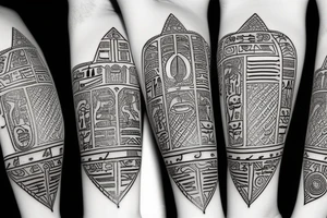 indian hieroglyphs tattoo idea