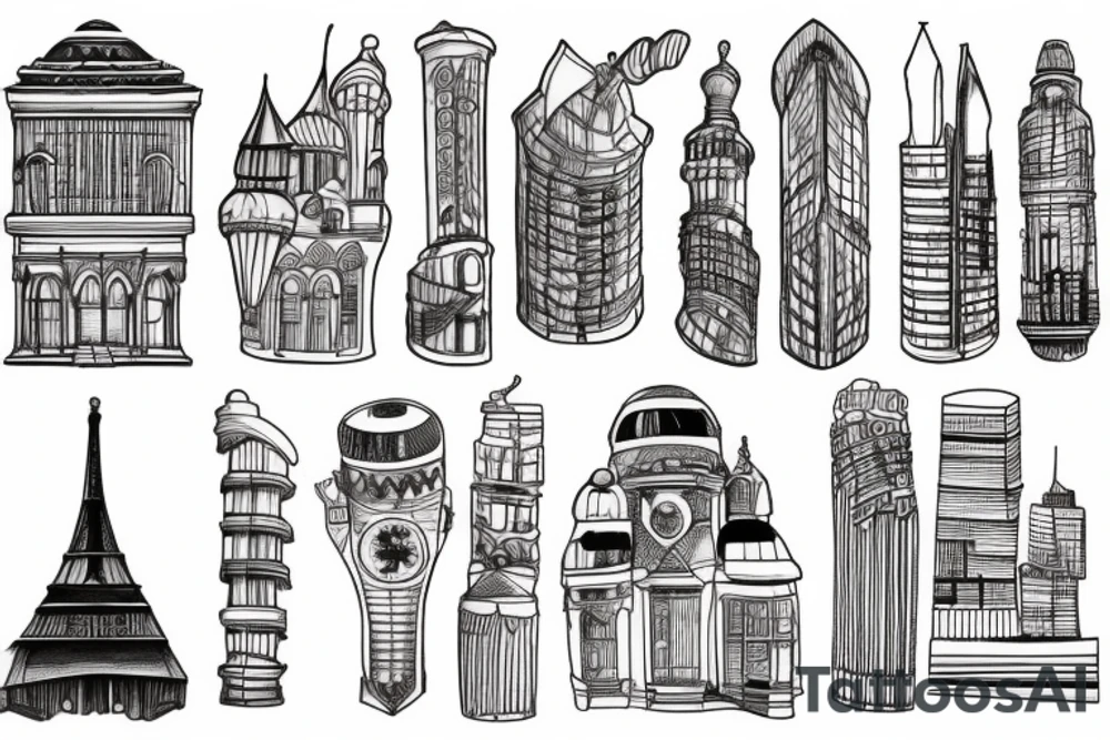 architecture tattoo idea