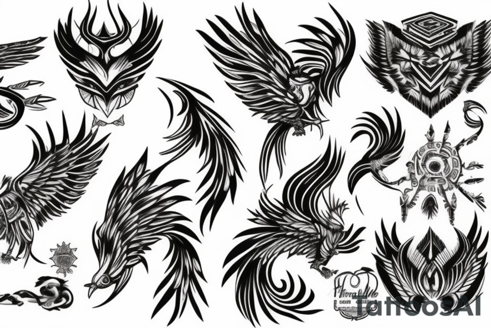 Phoenix tattoo idea