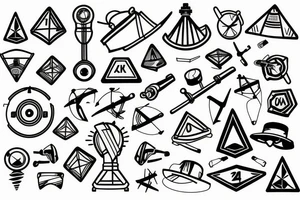 mine surveyor tattoo idea