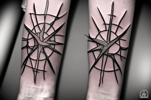 crown of thorns around the wrist tattoo idea