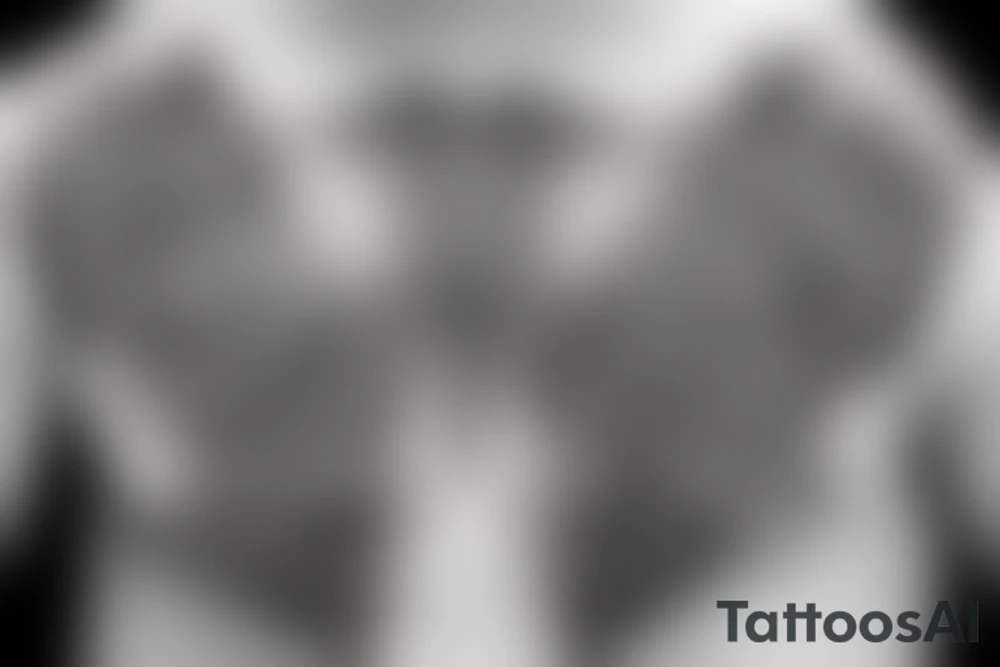 bull terier in front side neotraditional style tattoo idea