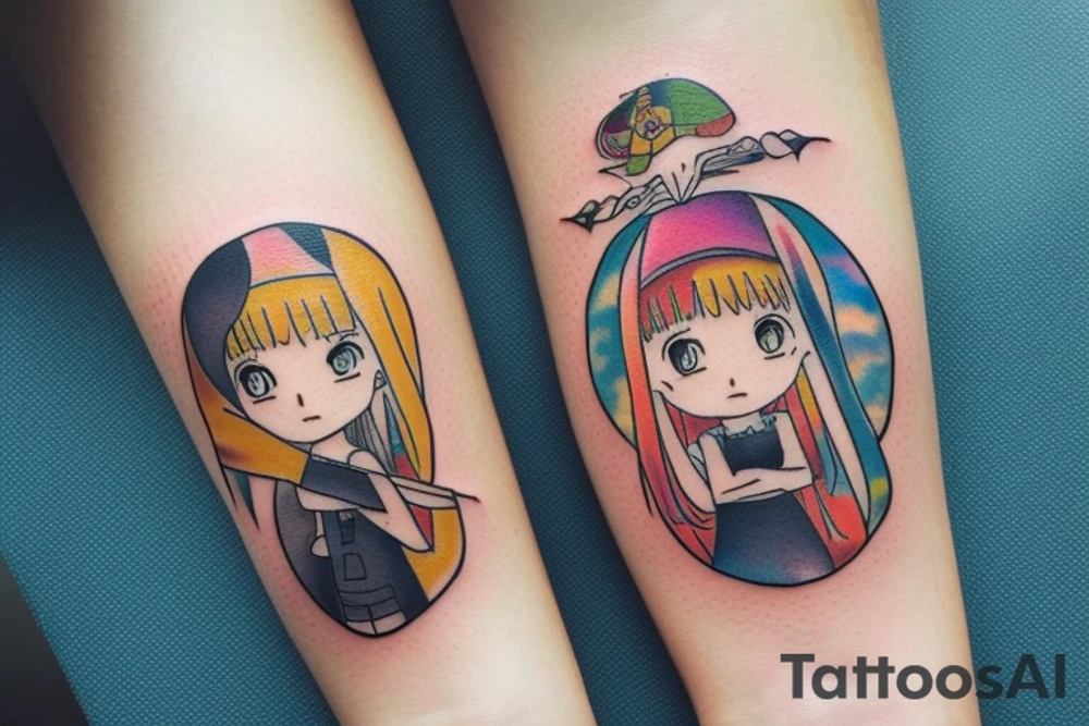 Girl tattoo idea