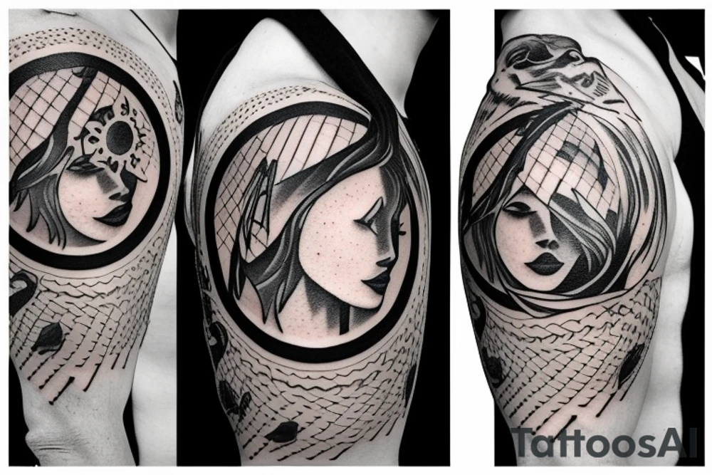 Alpha Noir / Omega White - Moonspell tattoo idea