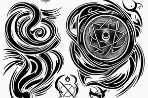 Alpha Noir / Omega White - Moonspell tattoo idea
