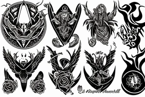 Alpha Noir / Omega White - Moonspell tattoo idea